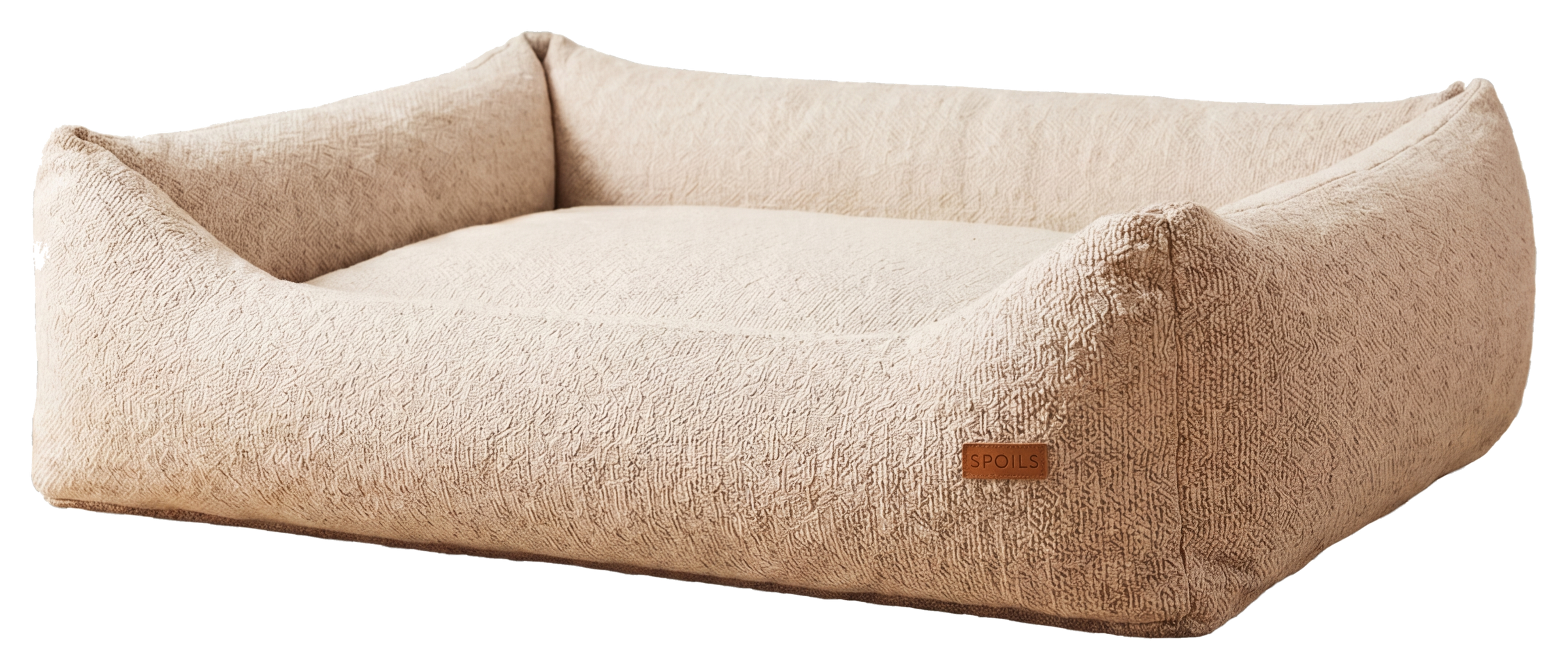 The Lounge in oatmeal boucle.